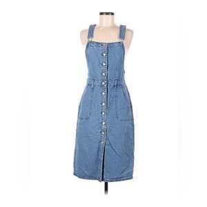 IRIS Jeans Los Angeles Denim Overall Dress size Medium Boho